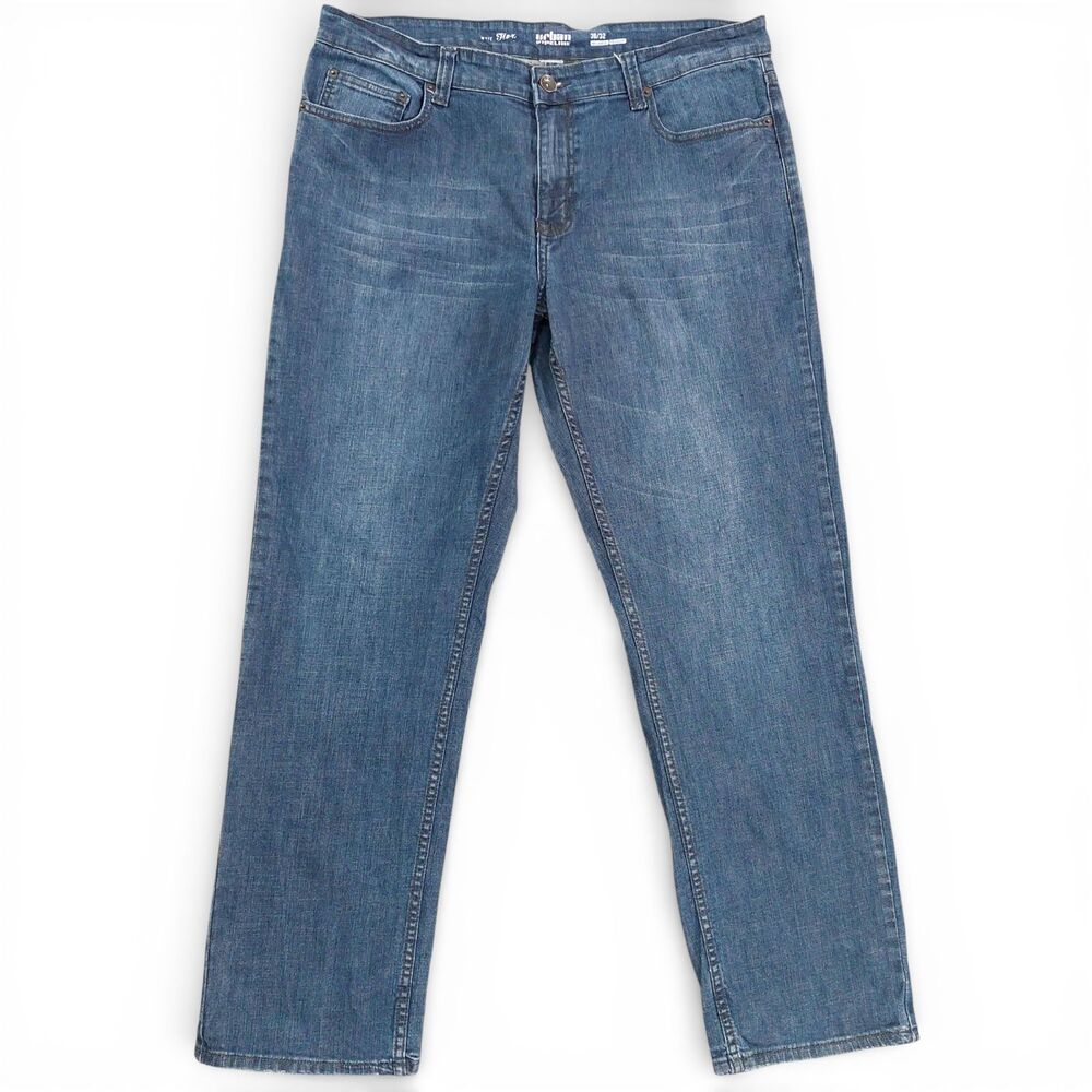Urban Pipeline Mate Flex Men’s Jeans Sz 36 Blue Relaxed Straight Stretch Denim